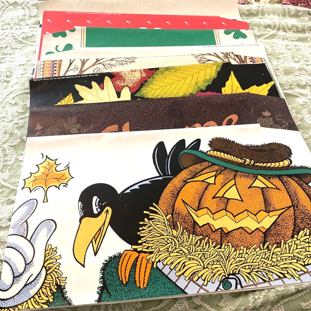 Vintage Mailbox Covers Fall Halloween Valentines St Patrick’s 8 Pcs Made in USA